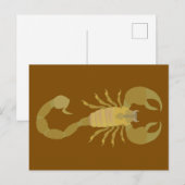 Skorpion Postkarte (Vorne/Hinten)