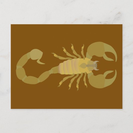 Skorpion Postkarte (Vorderseite)