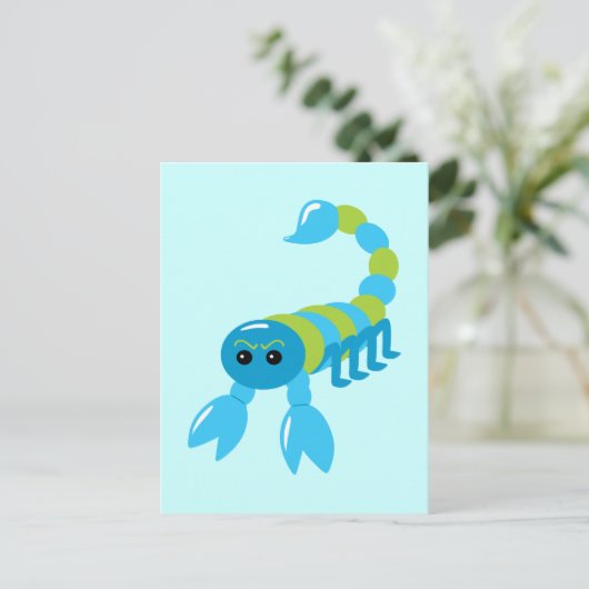 Skorpion Postkarte (Stehend Vorderseite)