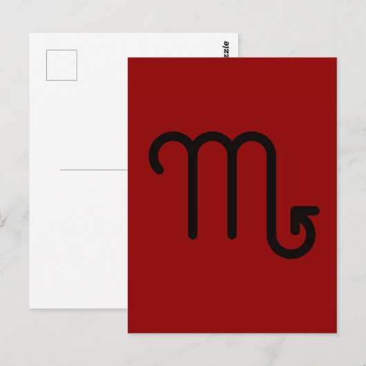 Skorpion Postkarte (Vorne/Hinten)