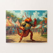 Skorpion Ritter in Rüstung - mittelalterliches Puz Puzzle (Horizontal)