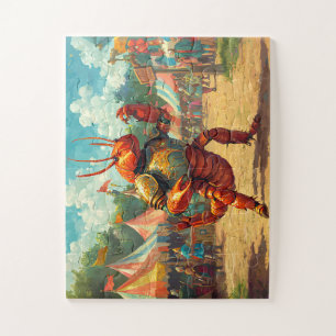 Skorpion Ritter in Rüstung - mittelalterliches Puz Puzzle