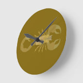 Skorpion Runde Wanduhr (Winkel)