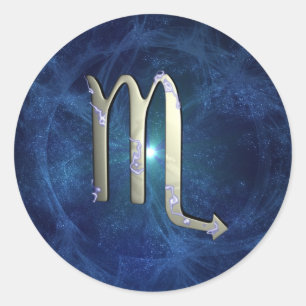 Skorpion Runder Aufkleber