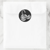 Skorpion Runder Aufkleber (Tasche)