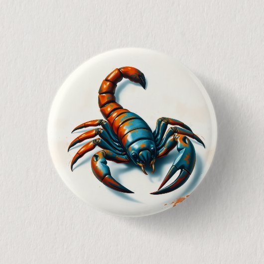 Skorpion-Schatten-Schlag Button (Vorderseite)