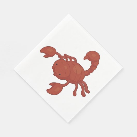 Skorpion Serviette (Ecke)