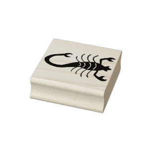 Skorpion Silhouette Briefmarke Gummistempel