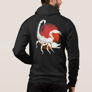Skorpion Silhouette   Scorpio Zodiac-Zeichen Hoodie