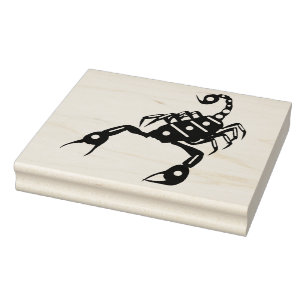 Skorpion Skorpio Bug Insekt Silhouette Kunst Gummistempel