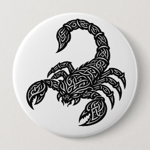 Skorpion Skorpion-Siegel — Mythische Zodiac-Tinte Button