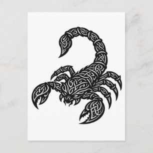 Skorpion Skorpion-Siegel — Mythische Zodiac-Tinte Postkarte