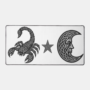 Skorpion Skorpion Sigil — Mythische Zodiac-Tintear Schreibtischunterlage