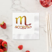 Skorpion Stern Gold Serviette (Beispiel)