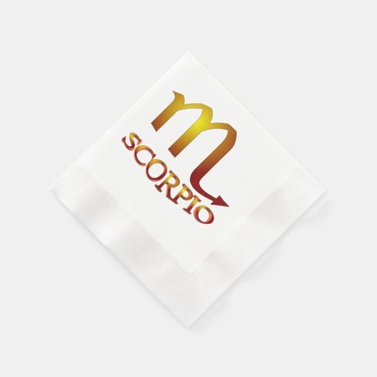 Skorpion Stern Gold Serviette (Ecke)