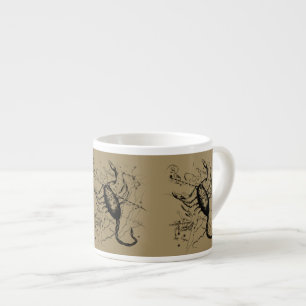 Skorpion-Sternbild Hevelius um 1690 Vintage Espressotasse
