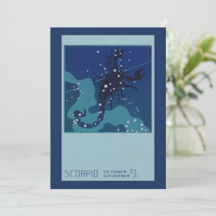 Skorpion-Sternbild, Vintage-Zodiak-Astrologie