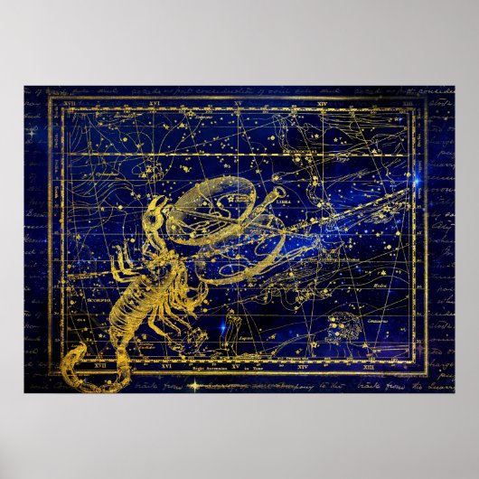 Skorpion-Sternbildposter Poster (Vorne)