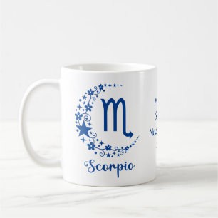 Skorpion-Sternzeichen Astrologie Geburtstag Blau W Kaffeetasse