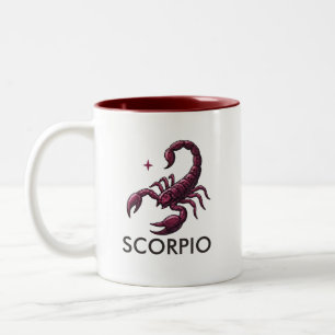 Skorpion-Sternzeichen Astrologie Geburtstag Kaffee Zweifarbige Tasse