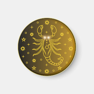 Skorpion-Sternzeichen-Emblem   Minimales Himmelssy Magnet