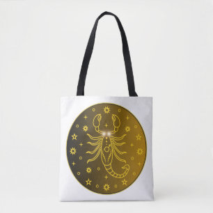 Skorpion-Sternzeichen-Emblem Minimales Himmelsym Tasche