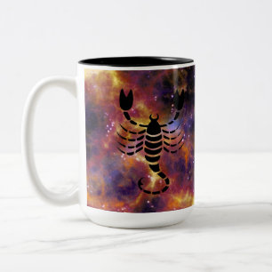 Skorpion Sternzeichen Galaxie Design – Mystische A Zweifarbige Tasse