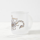 Skorpion Sternzeichen Glas Tasse (VorderseiteRechts)