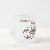 Skorpion Sternzeichen Glas Tasse (Vorderseite Links)