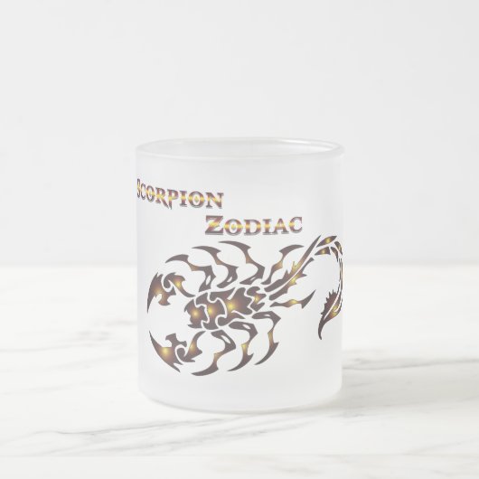 Skorpion Sternzeichen Glas Tasse (Mittel)