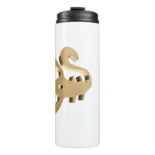 Skorpion-Sternzeichen Gold-Symbol – Elegantes Horo Thermosbecher