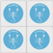 Skorpion, Sternzeichen, Horoskop, Astrologie Aufkleber (Vorderseite)