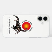 Skorpion - Sternzeichen iPhone Hülle (Rückseite (Horizontal))