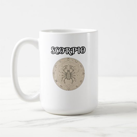 Skorpion Sternzeichen Kaffeetasse (Links)