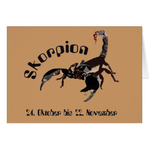 Skorpion — Sternzeichen Karte
