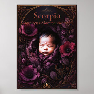 Skorpion-Sternzeichen-Kunst Traumhafte Astrologi Poster