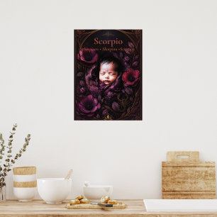 Skorpion Sternzeichen Kunst Traumhafte Astrologi Poster