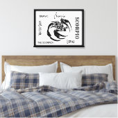 Skorpion-Sternzeichen Leinwanddruck (Insitu (Schlafzimmer))