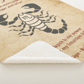Skorpion-Sternzeichen mit Affirmationen Sherpadecke (3/4)