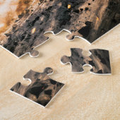 Skorpion Sternzeichen mit Krieger und riesiger mec Puzzle (Seite)