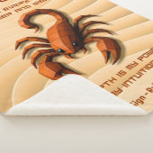 Skorpion-Sternzeichen Moderne 3D-Astrologie-Design Sherpadecke (3/4)