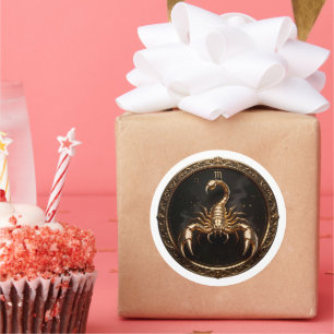 Skorpion Sternzeichen Skorpion Runder Aufkleber