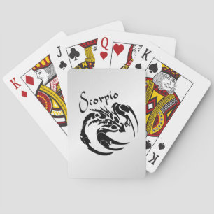 Skorpion-Sternzeichen-Symbol und -Zeichen Spielkarten