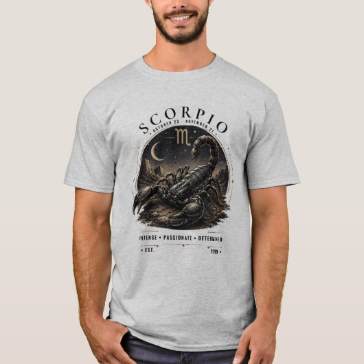 Skorpion-Sternzeichen-Tier Herren T-Shirt (Vorderseite)
