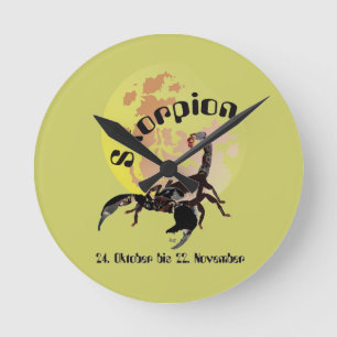 Skorpion - Sternzeichen Uhr