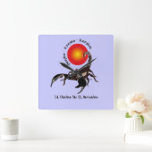 Skorpion - Sternzeichen Uhr (Zuhause)