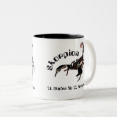 Skorpion — Sternzeichen Zweifarbige Tasse (VorderseiteRechts)