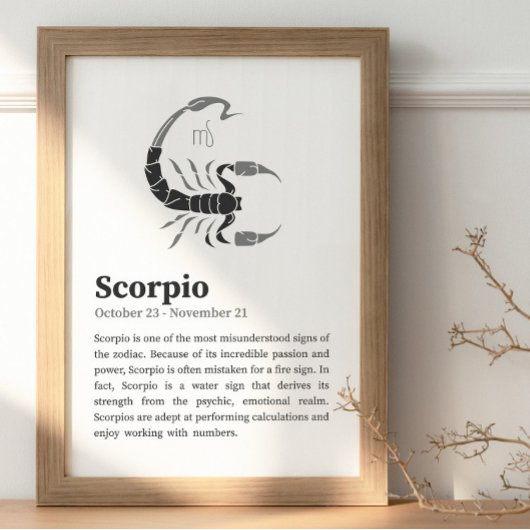 Skorpion-Sternzeichenposter Poster