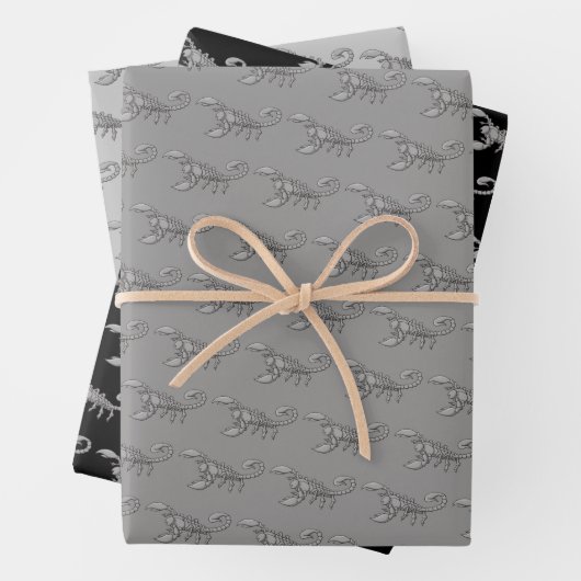 Skorpion-Symbol Geschenkpapier Set (Beispiel)