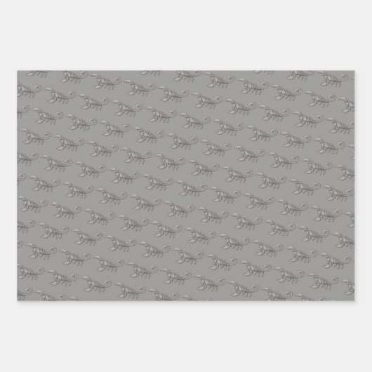 Skorpion-Symbol Geschenkpapier Set (Vorderseite)